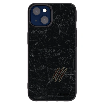 Picasee silikonowe czarne etui na Apple iPhone 14 - SCRATCH