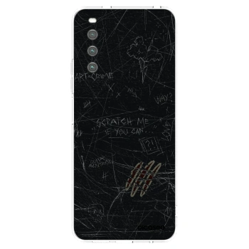 Picasee silikonowe przeźroczyste etui na Sony Xperia 10 IV 5G - SCRATCH