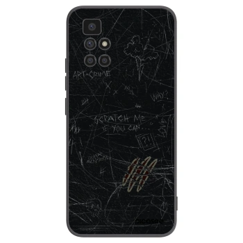 Picasee silikonowe czarne etui na Xiaomi Redmi 10 (2022) - SCRATCH