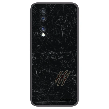 Picasee silikonowe czarne etui na Honor 70 - SCRATCH