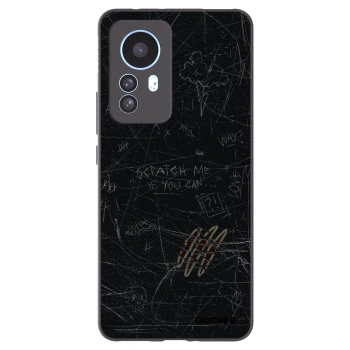 Picasee silikonowe czarne etui na Xiaomi 12T Pro - SCRATCH