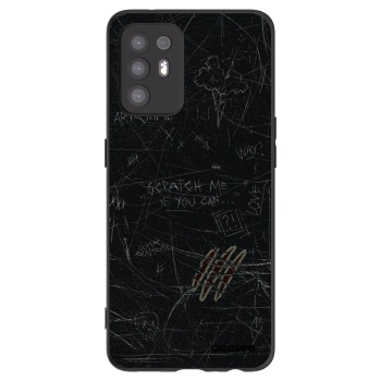 Picasee silikonowe czarne etui na OPPO A94 5G - SCRATCH