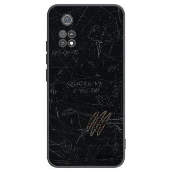Picasee silikonowe czarne etui na Xiaomi Poco M4 Pro - SCRATCH