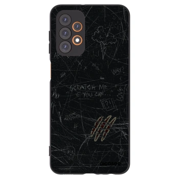 Picasee silikonowe czarne etui na Samsung Galaxy A23 A236B 5G - SCRATCH