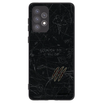 Picasee silikonowe czarne etui na Samsung Galaxy A73 5G - SCRATCH
