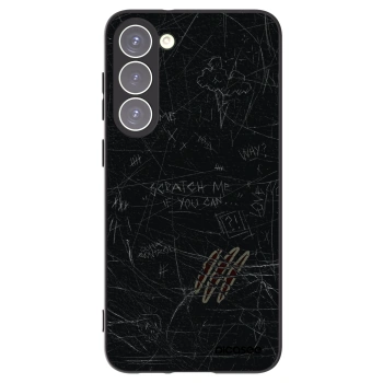 Picasee silikonowe czarne etui na Samsung Galaxy S23+ 5G - SCRATCH