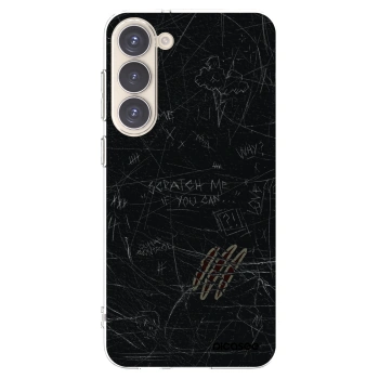Picasee silikonowe przeźroczyste etui na Samsung Galaxy S23+ 5G - SCRATCH