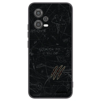 Picasee silikonowe czarne etui na Xiaomi Poco X5 - SCRATCH