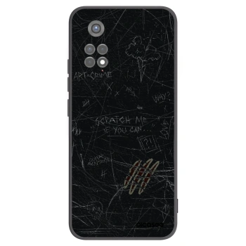 Picasee silikonowe czarne etui na Xiaomi Redmi Note 11S 5G - SCRATCH