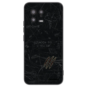 Picasee silikonowe czarne etui na Xiaomi 13 - SCRATCH