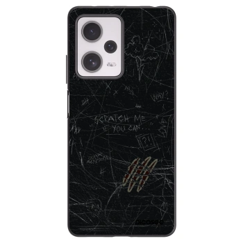 Picasee silikonowe czarne etui na Xiaomi Redmi Note 12 Pro+ 5G - SCRATCH