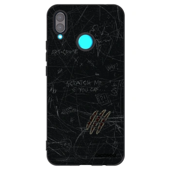 Picasee silikonowe czarne etui na Huawei Nova 3 - SCRATCH