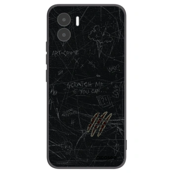 Picasee silikonowe czarne etui na Xiaomi Redmi A2 - SCRATCH