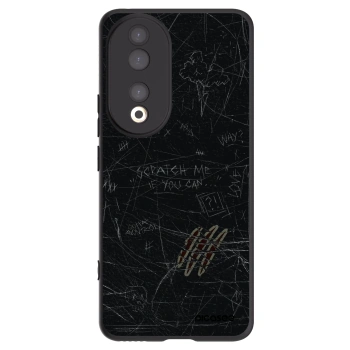 Picasee silikonowe czarne etui na Honor 90 5G - SCRATCH