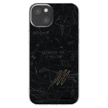 Picasee silikonowe przeźroczyste etui na Apple iPhone 15 Plus - SCRATCH