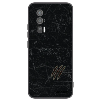 Picasee silikonowe czarne etui na Xiaomi Poco F5 Pro 5G - SCRATCH