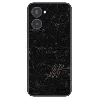 Picasee silikonowe czarne etui na Realme 10 4G - SCRATCH