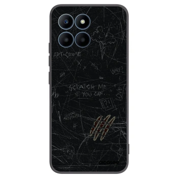 Picasee silikonowe czarne etui na Honor 70 Lite - SCRATCH
