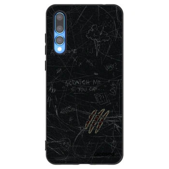 Picasee silikonowe czarne etui na Huawei P20 Pro - SCRATCH