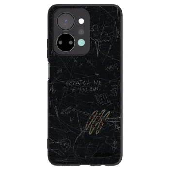 Picasee silikonowe czarne etui na Honor X7a - SCRATCH
