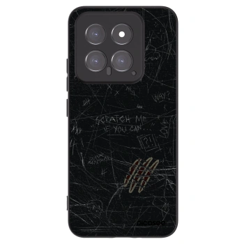 Picasee silikonowe czarne etui na Xiaomi 14 - SCRATCH