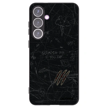 Picasee silikonowe czarne etui na Samsung Galaxy S24+ S926B 5G - SCRATCH