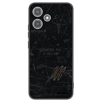 Picasee silikonowe czarne etui na Xiaomi Redmi 12 5G - SCRATCH