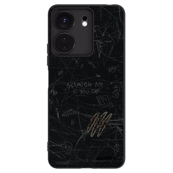 Picasee silikonowe czarne etui na Xiaomi Redmi 13C 4G - SCRATCH