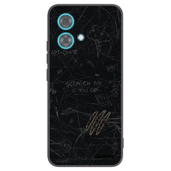 Picasee silikonowe czarne etui na Motorola Edge 40 Neo - SCRATCH