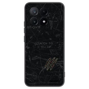 Picasee silikonowe czarne etui na Xiaomi Poco X6 Pro - SCRATCH