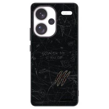 Picasee silikonowe czarne etui na Xiaomi Redmi Note 13 Pro+ 5G - SCRATCH