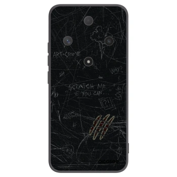 Picasee silikonowe czarne etui na Honor Magic6 Lite 5G - SCRATCH
