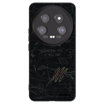 Picasee silikonowe czarne etui na Xiaomi 14 Ultra - SCRATCH