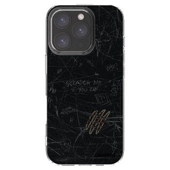 Picasee silikonowe przeźroczyste etui na Apple iPhone 16 Pro - SCRATCH