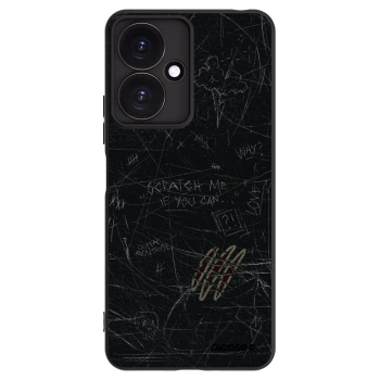 Picasee silikonowe czarne etui na Xiaomi Redmi 13C 5G - SCRATCH