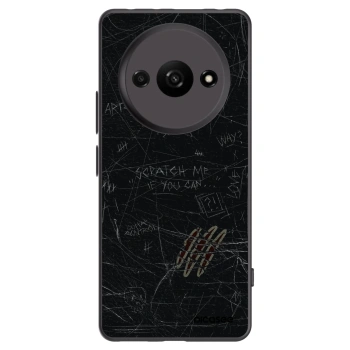 Picasee silikonowe czarne etui na Xiaomi Redmi A3 - SCRATCH
