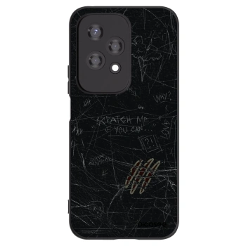 Picasee silikonowe czarne etui na Honor 200 Lite - SCRATCH