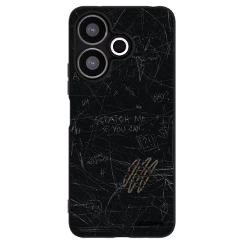 Picasee silikonowe czarne etui na Xiaomi Redmi 13 4G - SCRATCH