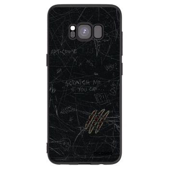 Picasee silikonowe czarne etui na Samsung Galaxy S8 G950F - SCRATCH