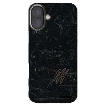 Picasee silikonowe przeźroczyste etui na Apple iPhone 16 Plus - SCRATCH