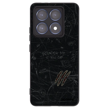 Picasee silikonowe czarne etui na Xiaomi 14T Pro - SCRATCH