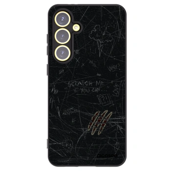 Picasee silikonowe czarne etui na Samsung Galaxy S24 FE S721B - SCRATCH