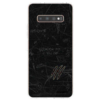 Picasee silikonowe przeźroczyste etui na Samsung Galaxy S10 Plus G975 - SCRATCH