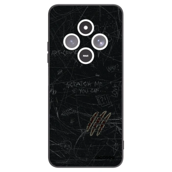 Picasee silikonowe czarne etui na Xiaomi Redmi 14C - SCRATCH