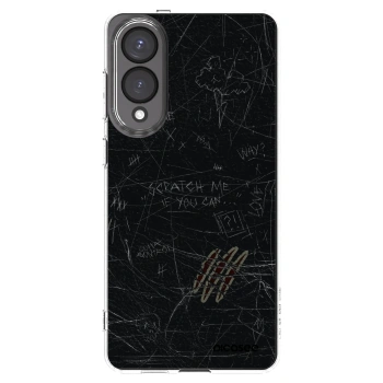 Picasee silikonowe przeźroczyste etui na Samsung Galaxy S25 Edge 5G - SCRATCH