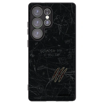 Picasee silikonowe czarne etui na Samsung Galaxy S25 Ultra 5G - SCRATCH