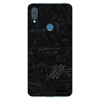 Picasee silikonowe przeźroczyste etui na Huawei Y7 2019 - SCRATCH