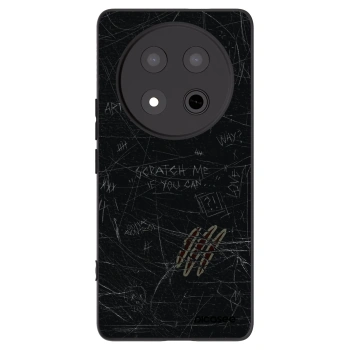 Picasee silikonowe czarne etui na Honor Magic7 Lite 5G - SCRATCH