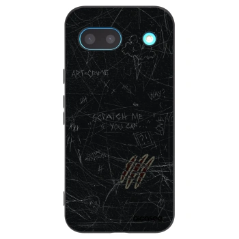 Picasee silikonowe czarne etui na Google Pixel 8a - SCRATCH