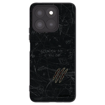 Picasee silikonowe czarne etui na Honor X8c - SCRATCH